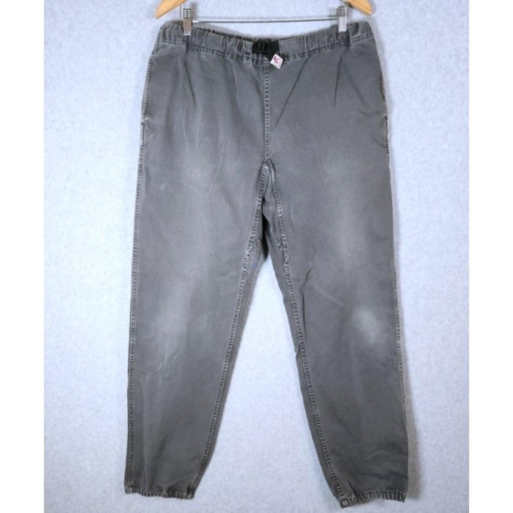 Gramicci Belted Climbing Jogger Pants Men's Size Large Gray Elastic Waist